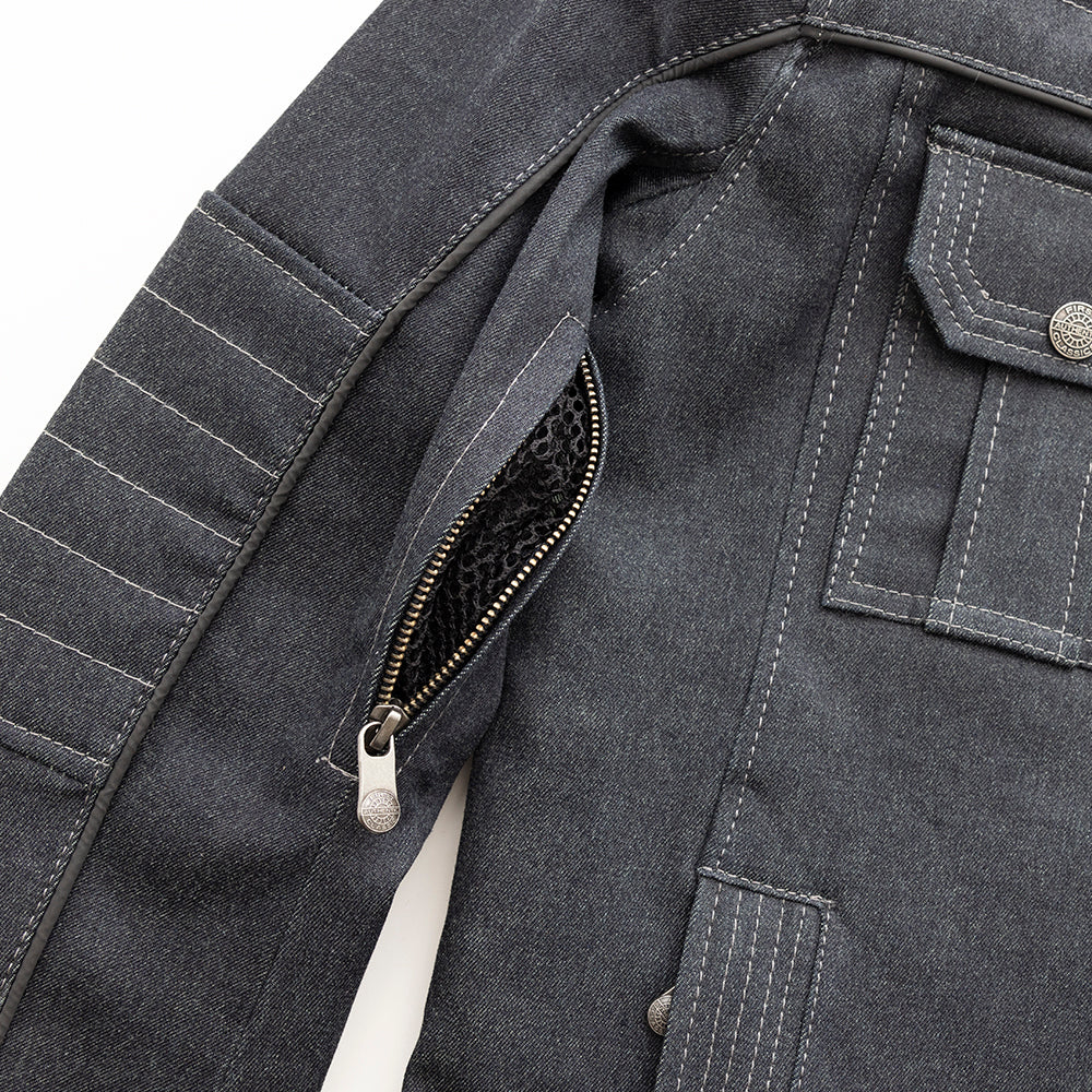 VTG Chaps Ralph Lauren Blue Denim Jacket Leather Collar Flannel Lined Men's  XL | eBay